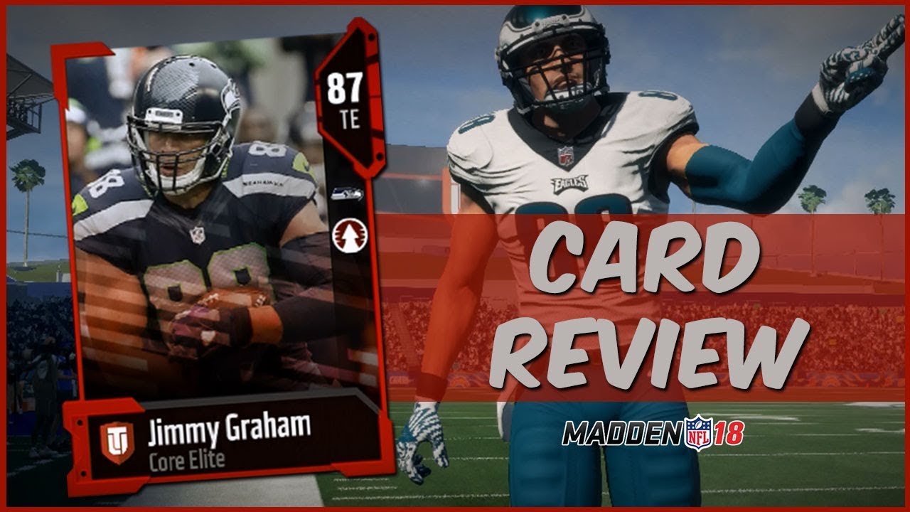 MUT 18 Card Review | Core Elite Jimmy Graham Gameplay + Card Review
