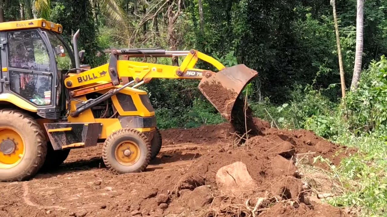 jcb land leveling in hill/plot leveling jcb buldozer