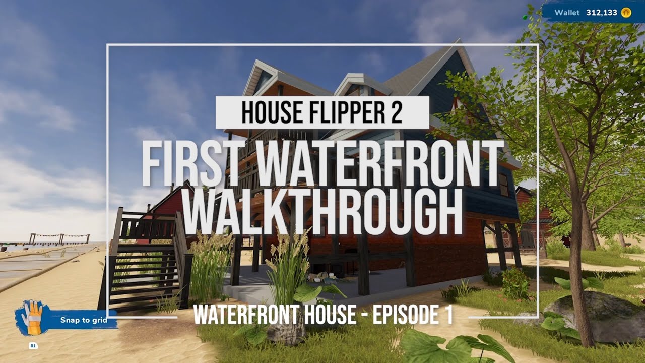Waterfront House Walkthrough (Before) - House Flipper 2 - Episode 1