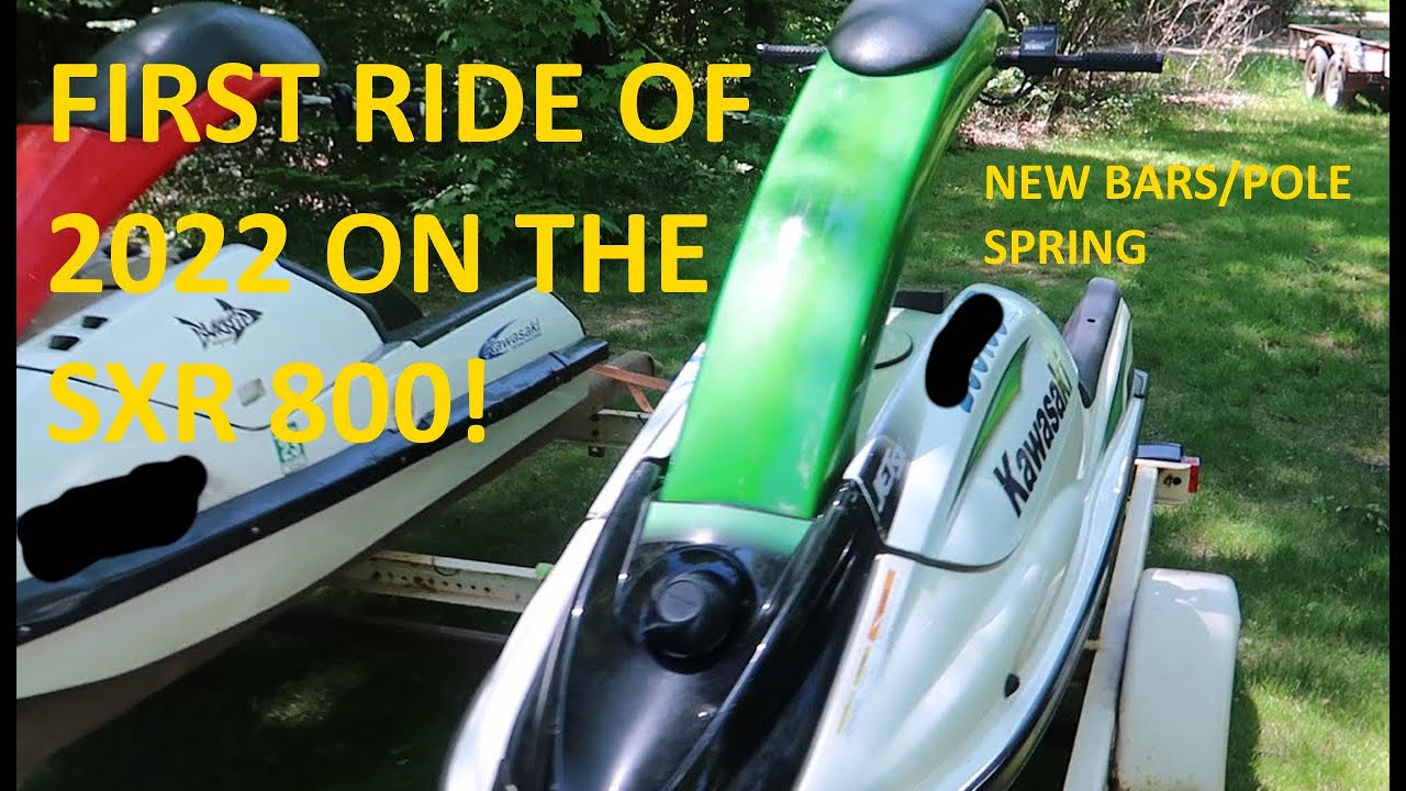 FIRST RIDE OF 2022 KAWASAKI SXR 800 STAND UP JET SKI