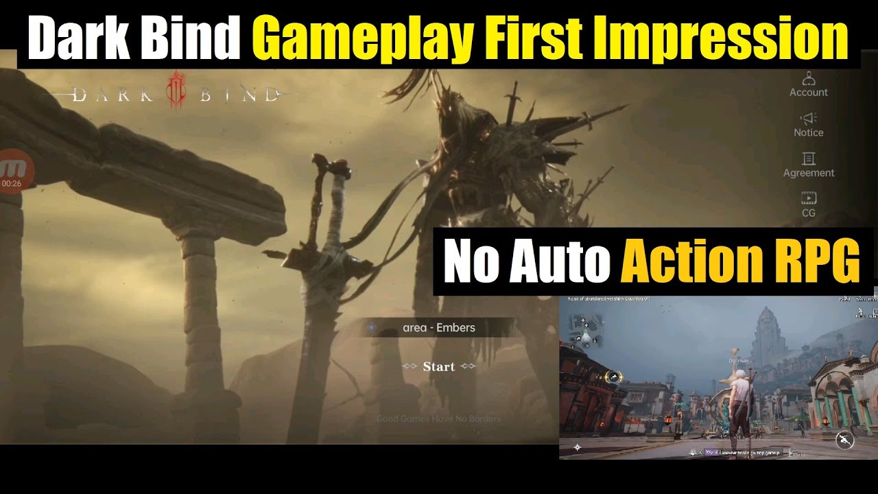 Dark Bind Gameplay First Impression: Best Action MMORPG - No Auto!
