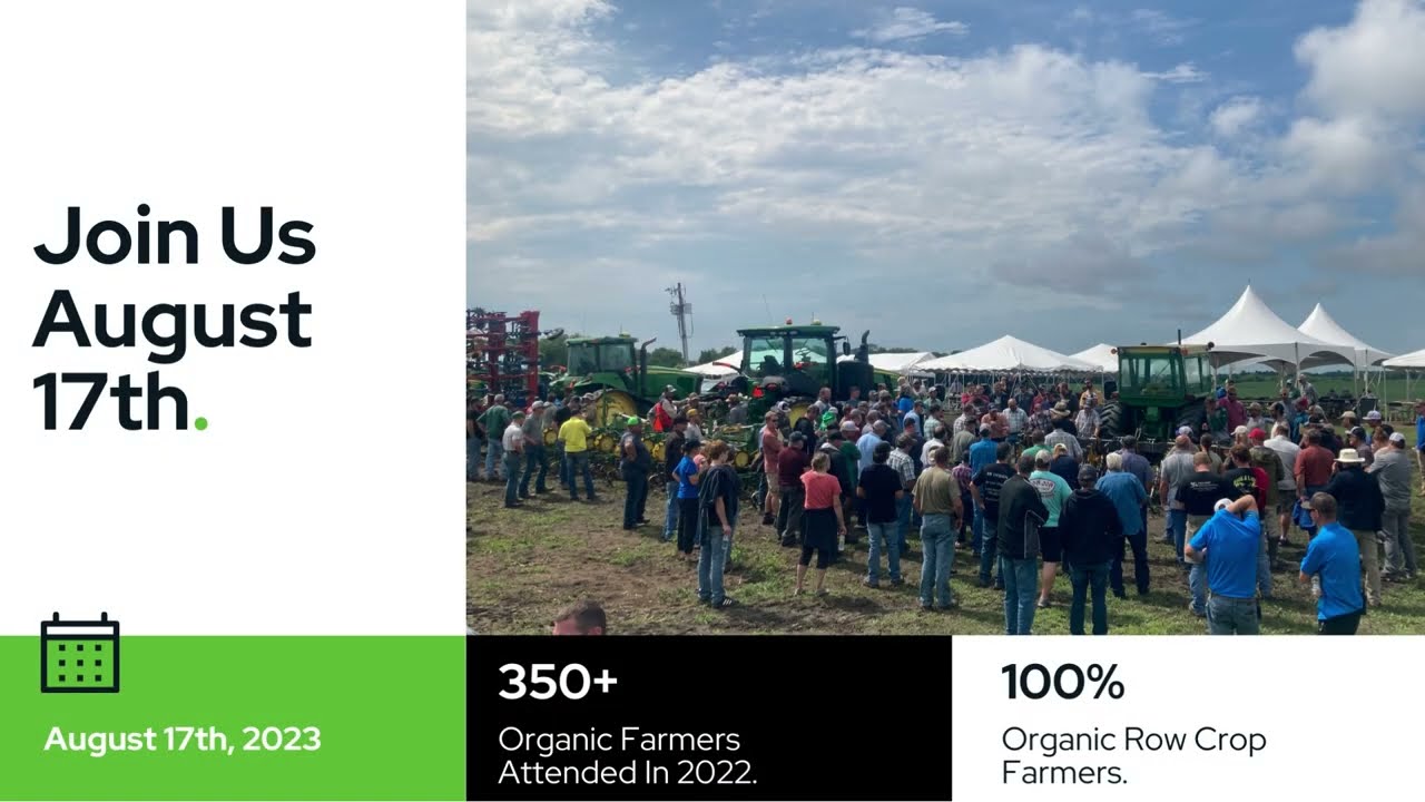 Organic Farming Field Day August 17th, 2023 | Organic Farm Innovation Expo #organicfarming