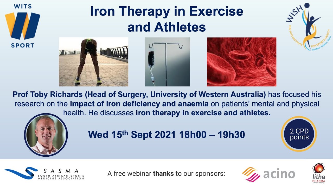 WiSH Webinar: Iron Therapy in Exercise and Athletes