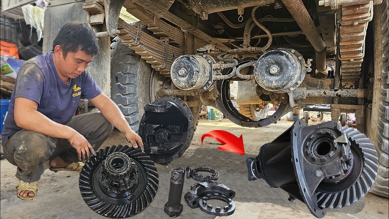 Replacing A Broken Differential On A Heavy - duty Truck 4x4 | Precision Drivetrain Repair