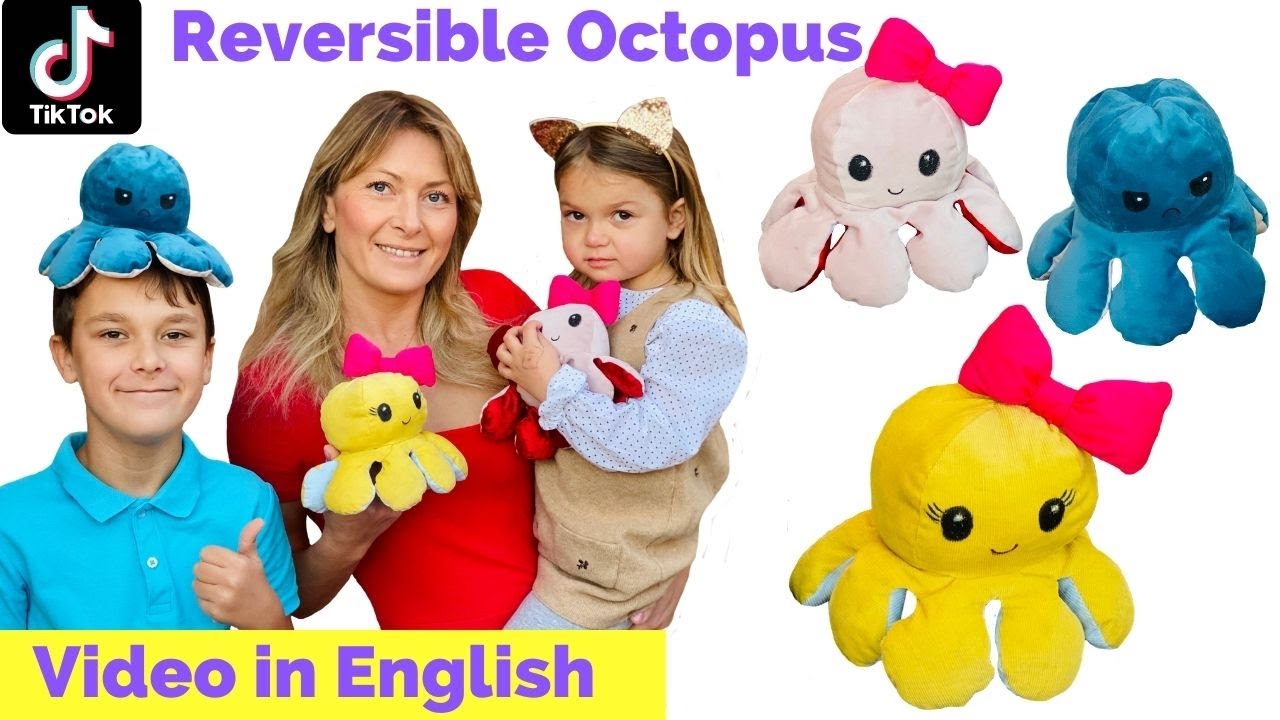 REVERSIBLE OCTOPUS TIKTOK 🤩🤩🤩 - How to Make Reversible Octopus Boy and Girl with Bow