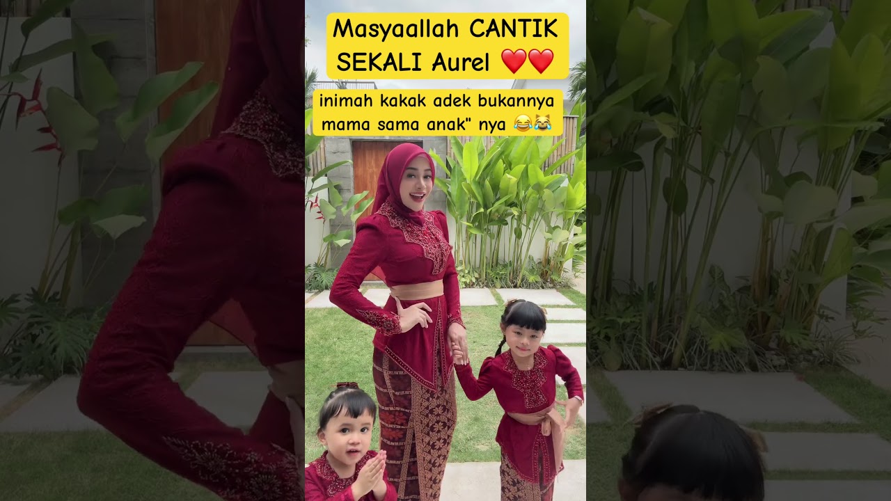 Aurel MEDADAK jadi GADIS BALI 😍❤️#attahalilintar #aurelhermansyah #krisdayanti #ameena #azura