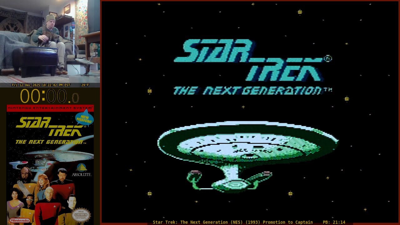 Star Trek: TNG `Captain` World Record 🥇 18:44 (NES 1993)