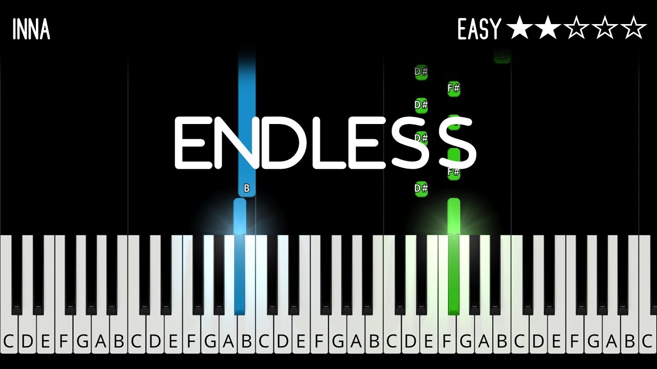 Inna - Endless - EASY Piano Tutorial