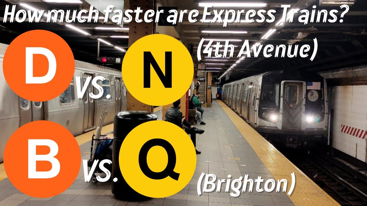 NYC Subway Race: Express vs Local on the Fourth Avenue & Brighton Line
