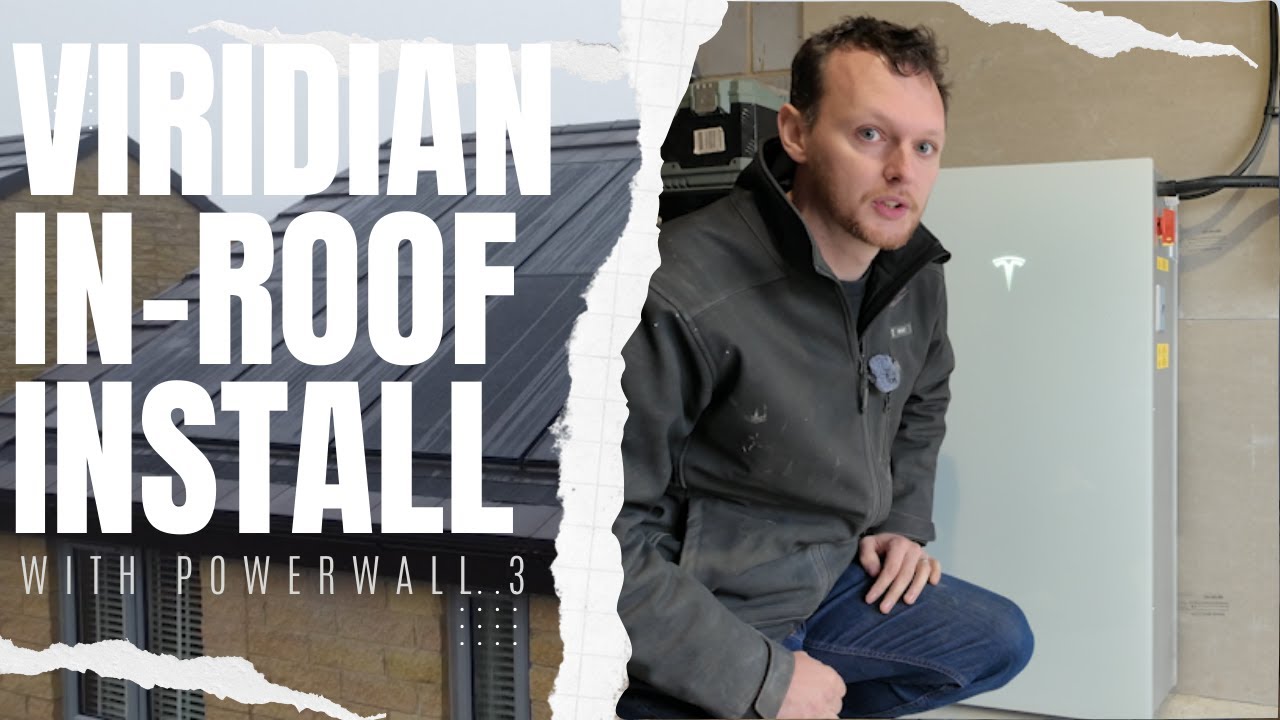 Tesla powerwall 3 with Viridian in-roof solar