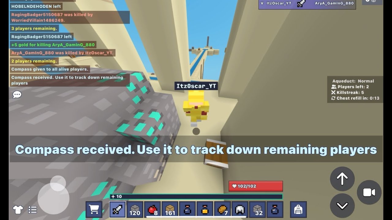 Bloxd io skywars gameplay (part 2 + got 6 kills in a row!)