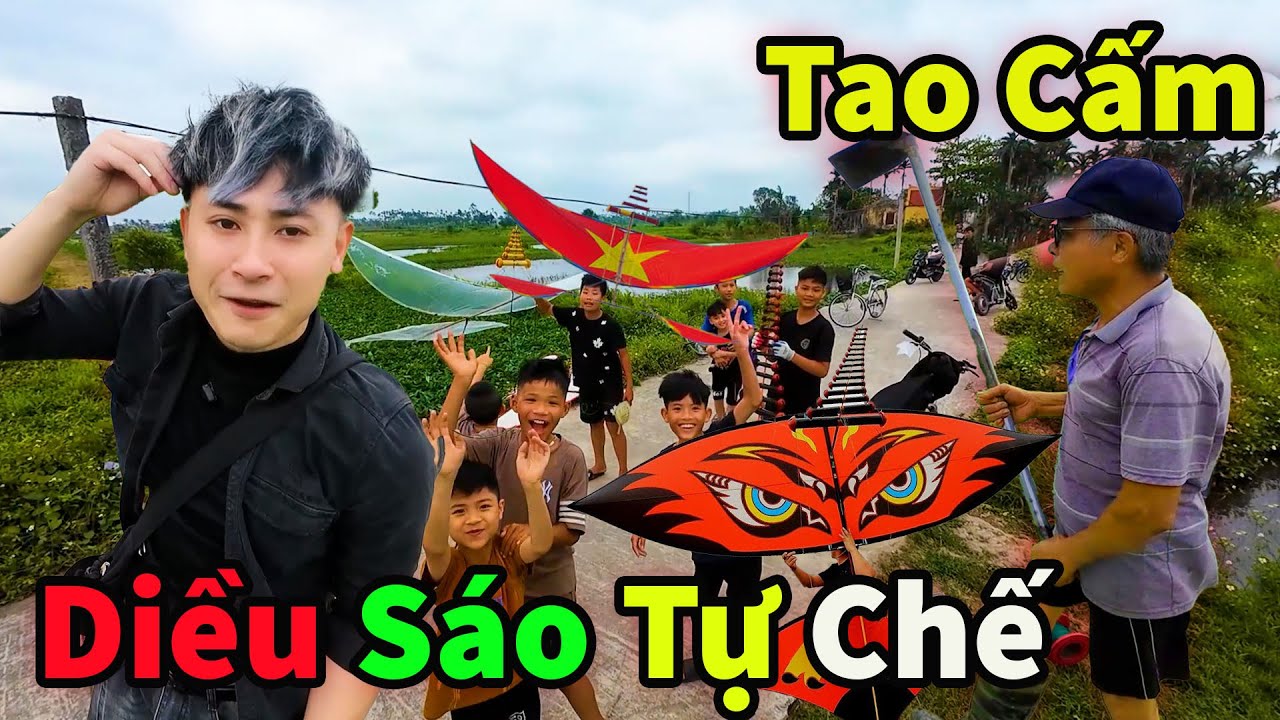 Hậu Cáo Thả Diều Sáo Tự Chế Gặp Nạn Giữa Ruộng !
