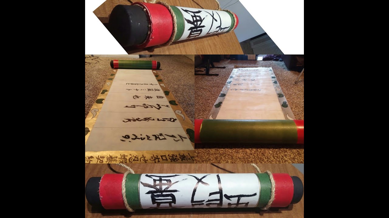 Jiraiya Paper Scroll Cosplay (DIY) PART1