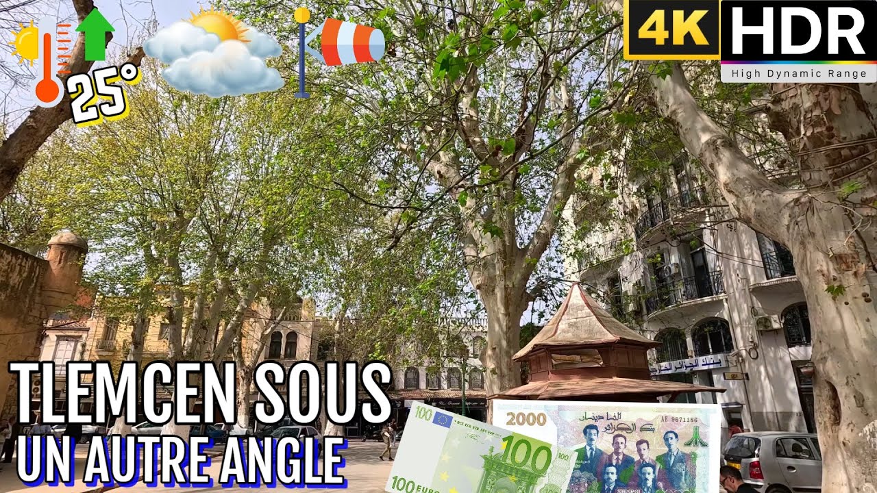 Une autre facette de la ville historique Algérienne 🏡25°🌤️TAUX 1€ = 252DA #312 #tlemcen #dz #تلمسان