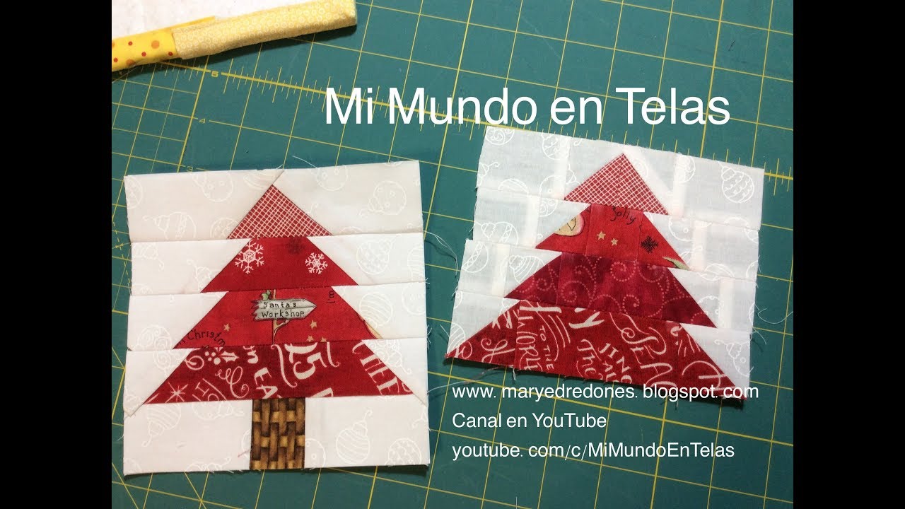 Pino en Paper Piecing - Técnica con Papel