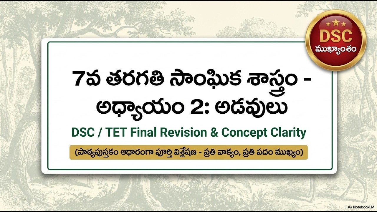 AP SCERT Textbook Explanation Telugu | Classes 6–10 | DSC & TET Preparation