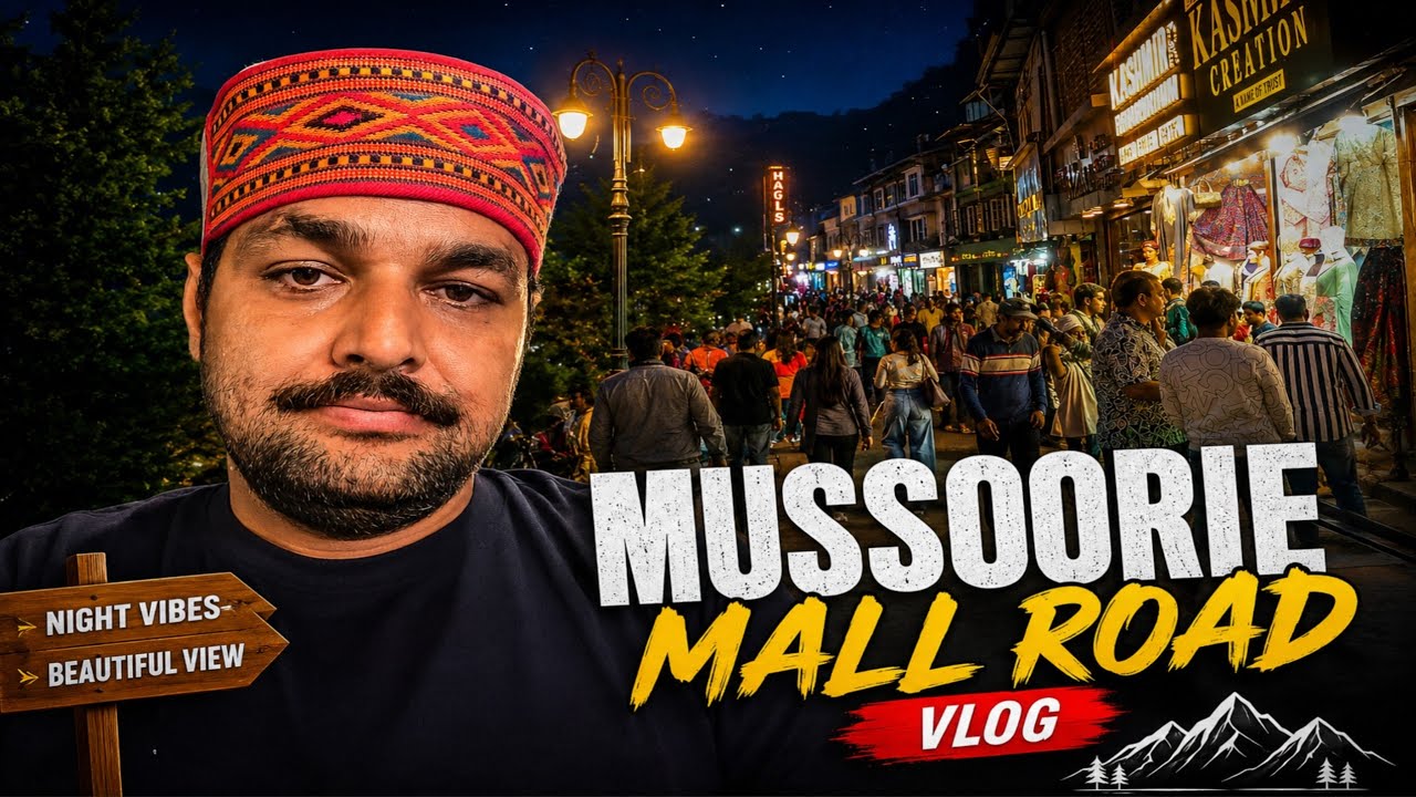 Mussoorie Mall Road Night Walk | Library Chowk to Picture Palace | Full Vlog
