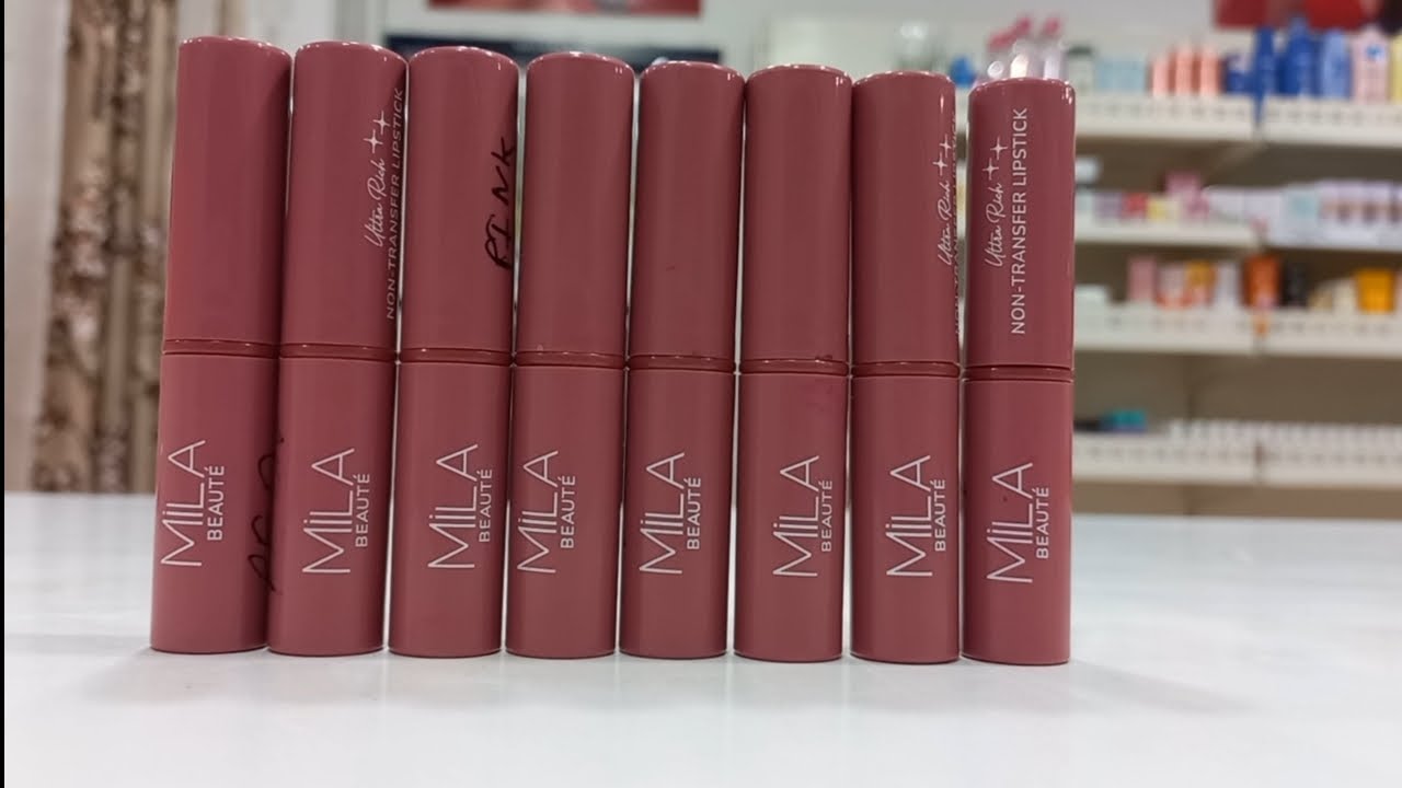 Mila Beaute Non Transfer Lipstick Hand swatches