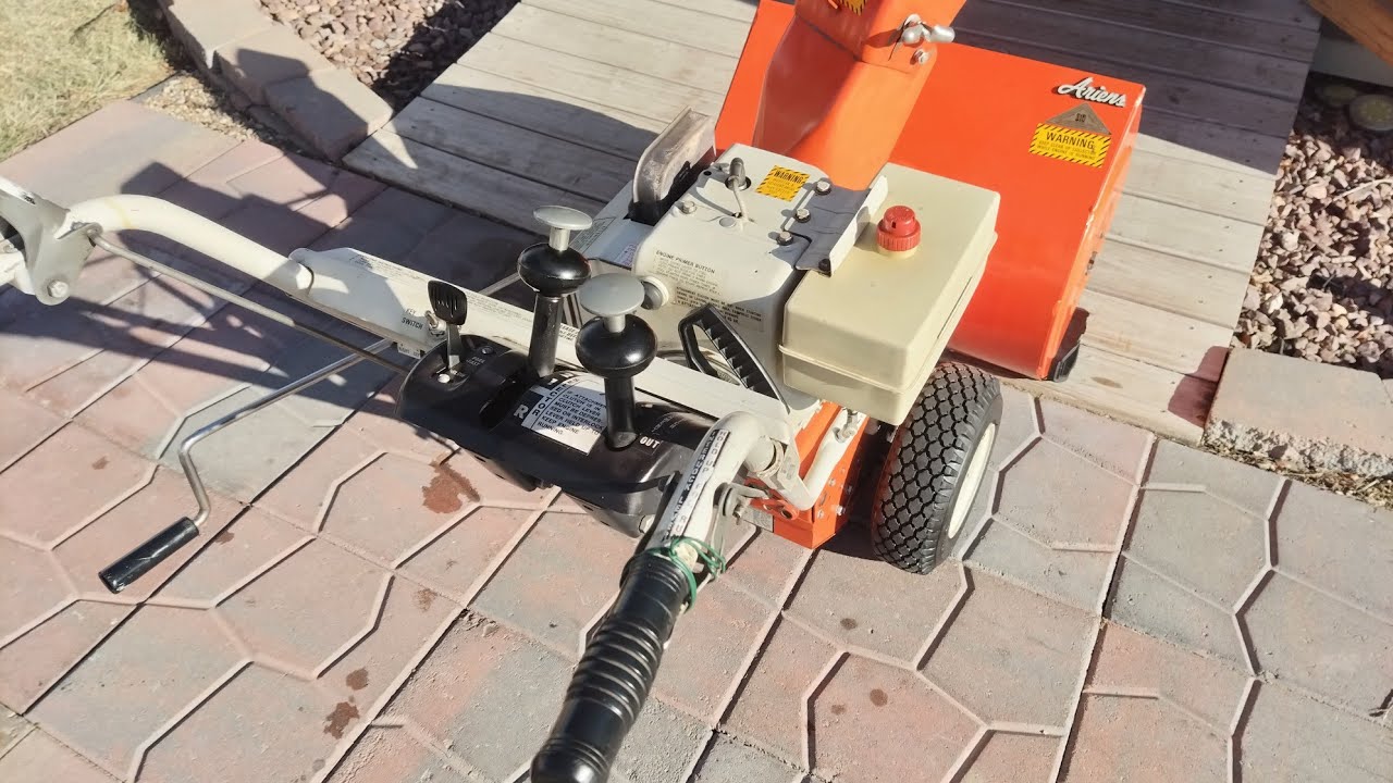 Ariens 76 snow throw in wrong gear/friction plate/friction wheel  adj.
