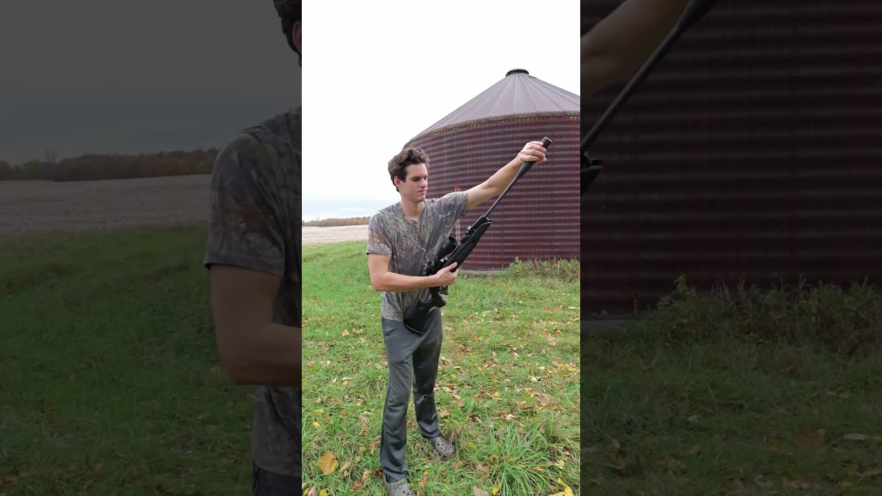 Which pellet will go through a grain bin? #airgun #gun #airgunshooter #hunting #airgunning #shorts