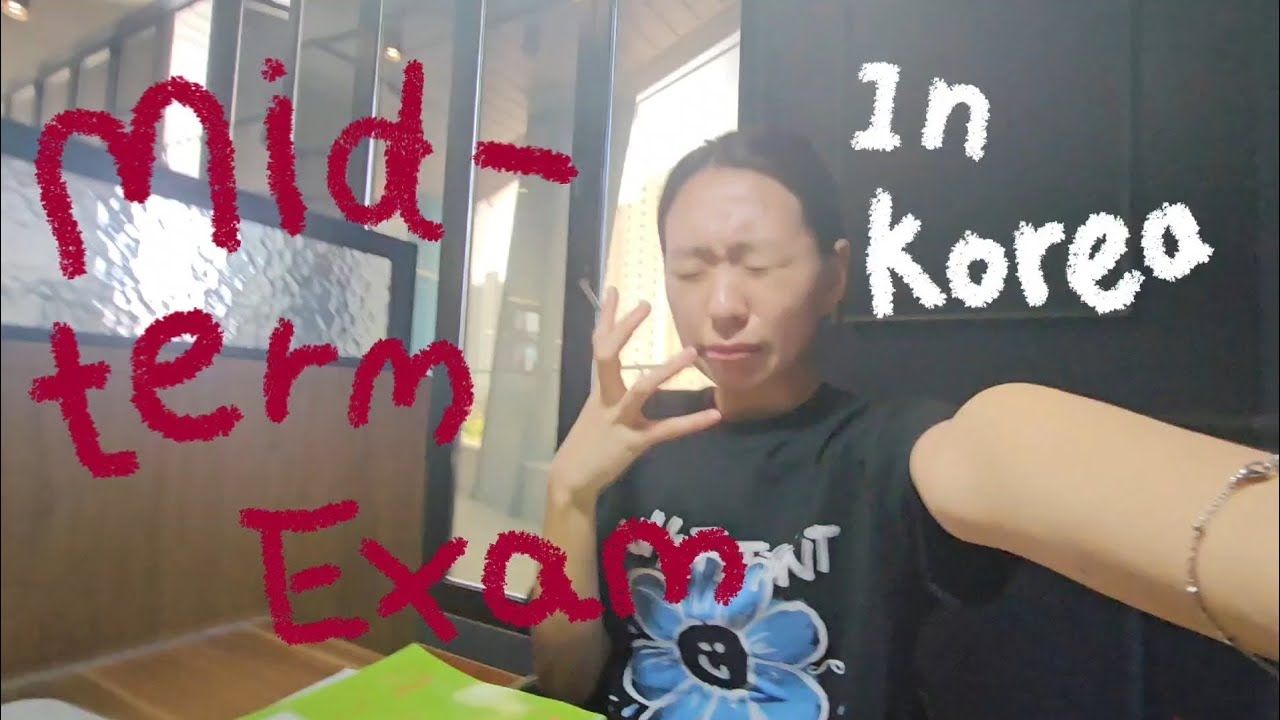 My first ever midterm exam IN KOREA🇰🇷• 캐나다 유학생 5년차가 인생 첫 중간고사 봤다🤷‍♀️
