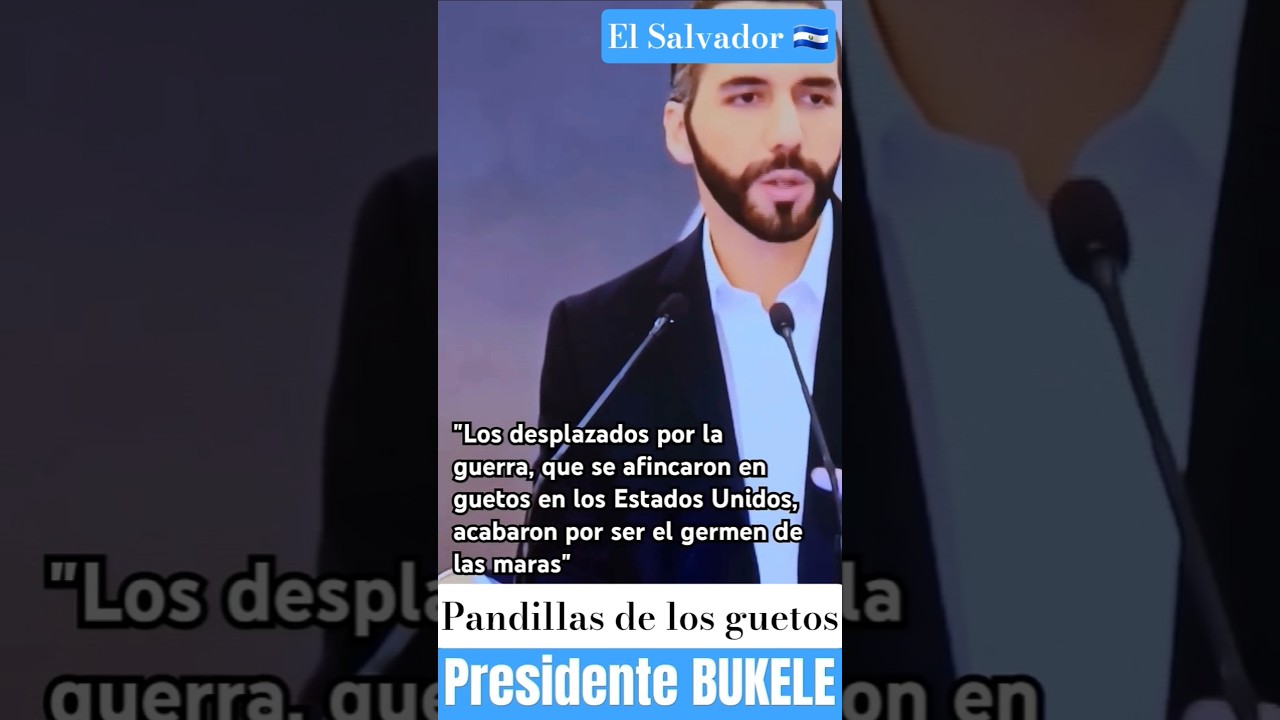 BUKELE PANDILLAS EN LOS GUETOS #cortos #shorts #elsalvador #bukele #seguridad #orden #pandillas