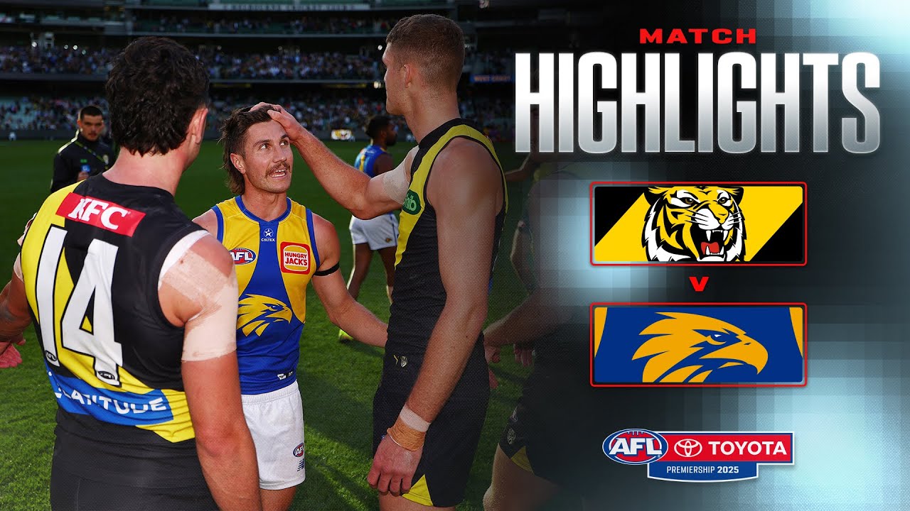 Richmond v West Coast Eagles Highlights | Round 9, 2025 | AFL