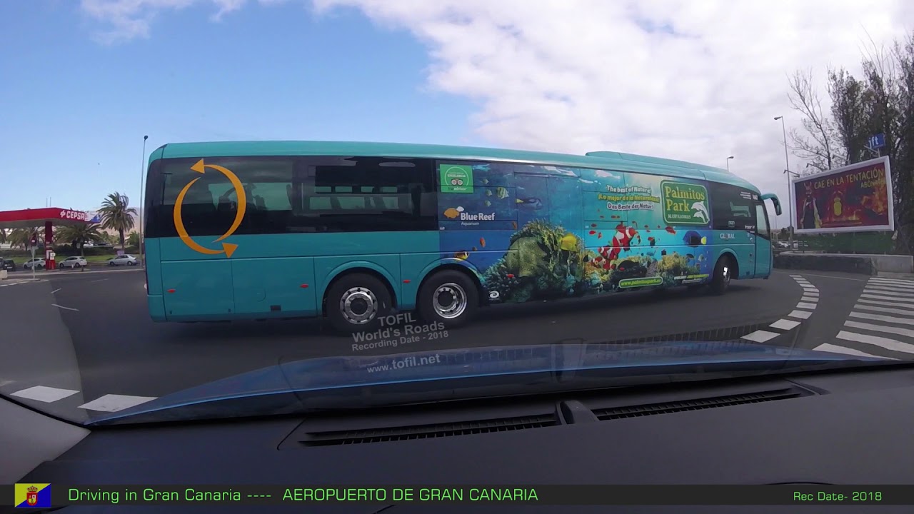 795 Driving in Gran Canaria -- AIRPORT AEROPUERTO DE GRAN CANARIA - Rec Date- 2018