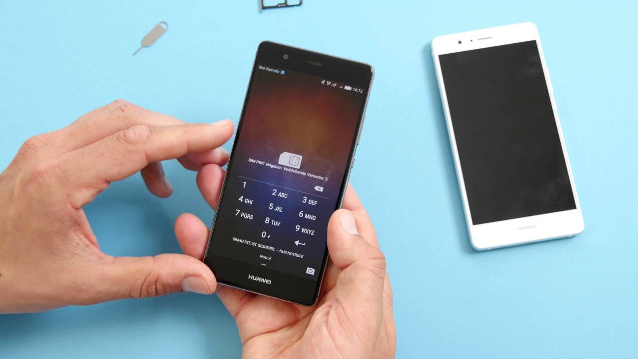 Huawei P9 / P9 lite: nanoSIM, Dual-SIM & microSD einlegen (deutsch)
