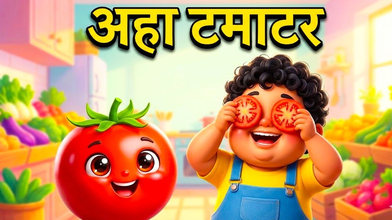 Aaha Tamatar Bade Mazedar - आहा टमाटर | Hindi Nursery Rhymes And Kids Song | All Rhyms in Hindi