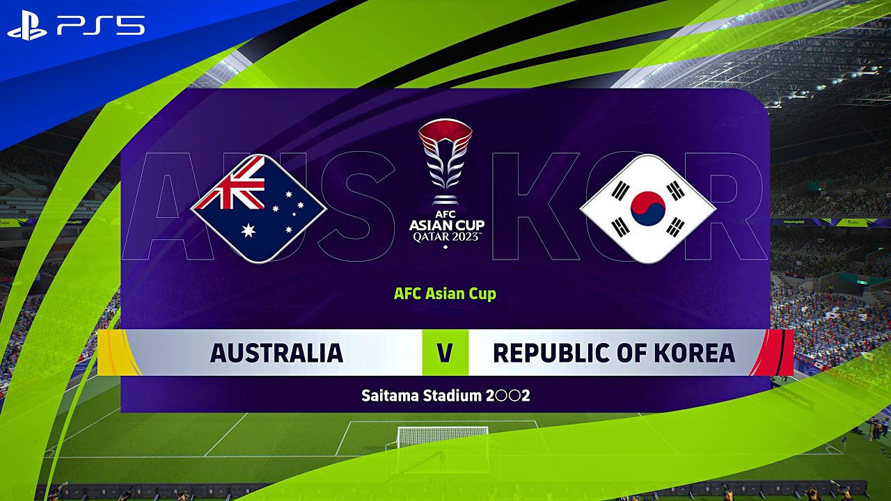 eFootball 2024 - Australia vs. South Korea - AFC Asian Cup Quarter Finals Match | PS5™ [4K60]