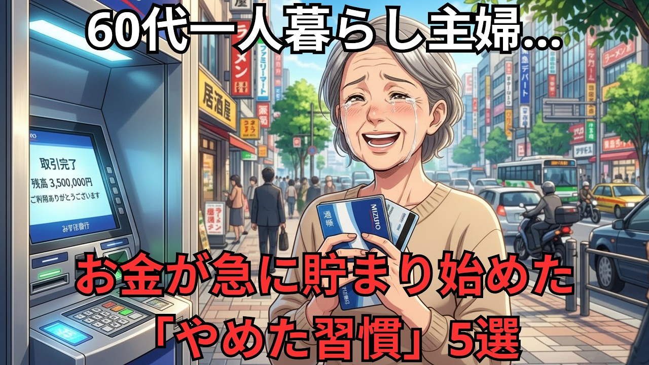 【老後が変わる】60代一人暮らし主婦…お金が急に貯まり始めた「やめた習慣」5選
