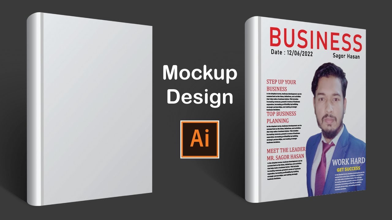 Create Realistic Mockups Design। Illustrator  Bangla Tutorial। ইলাস্ট্রেটর দিয়ে যেভাবে মোকাপ বানাবেন