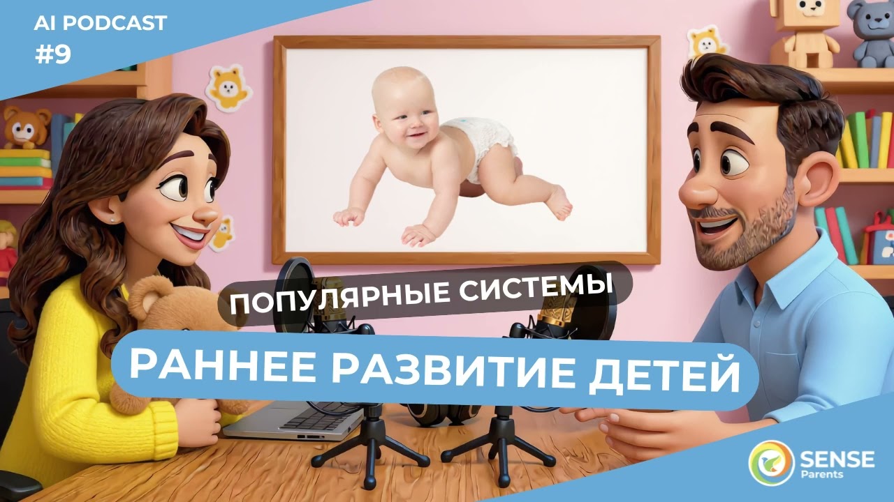 РАННЕЕ РАЗВИТИЕ ДЕТЕЙ 0–3 ЛЕТ. Популярные методы и системы. AI Подкаст. #воспитание