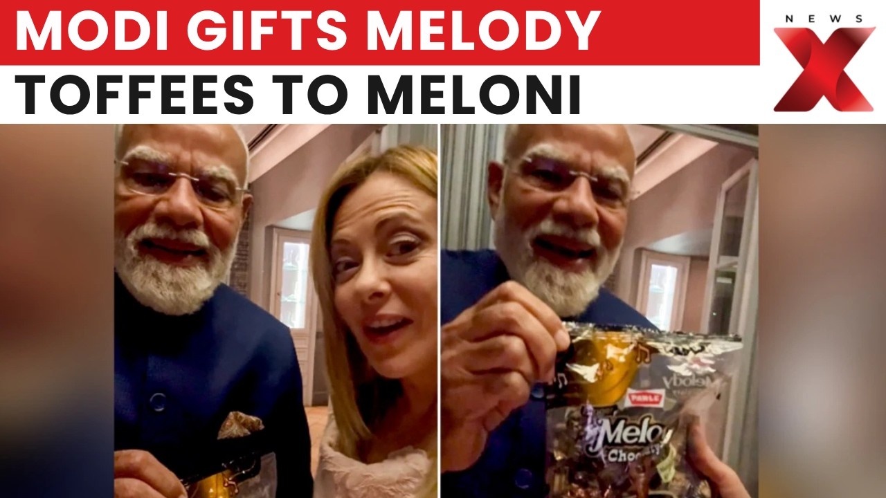 PM Modi Gifts Melody Toffees To Giorgia Meloni, Video Goes Viral In Rome | NewsX
