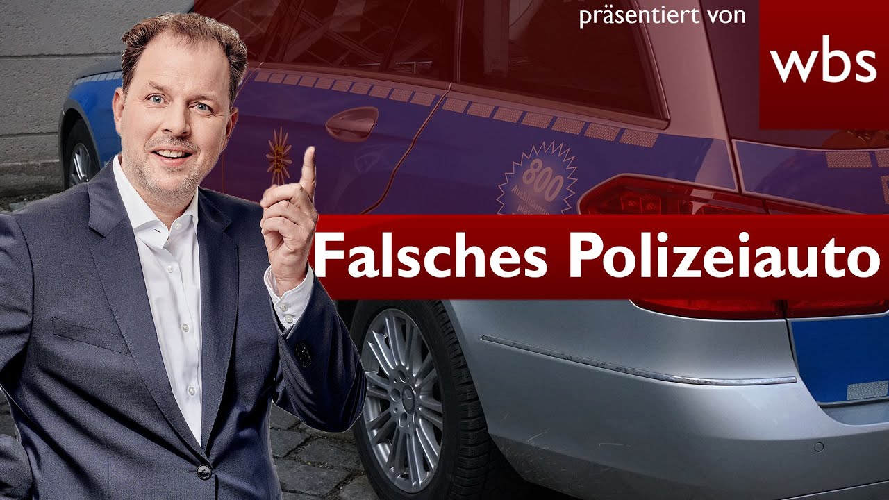 Polizei-Porsche: Darf ich mit falschem Polizeiauto fahren? | Rechtsanwalt Christian Solmecke