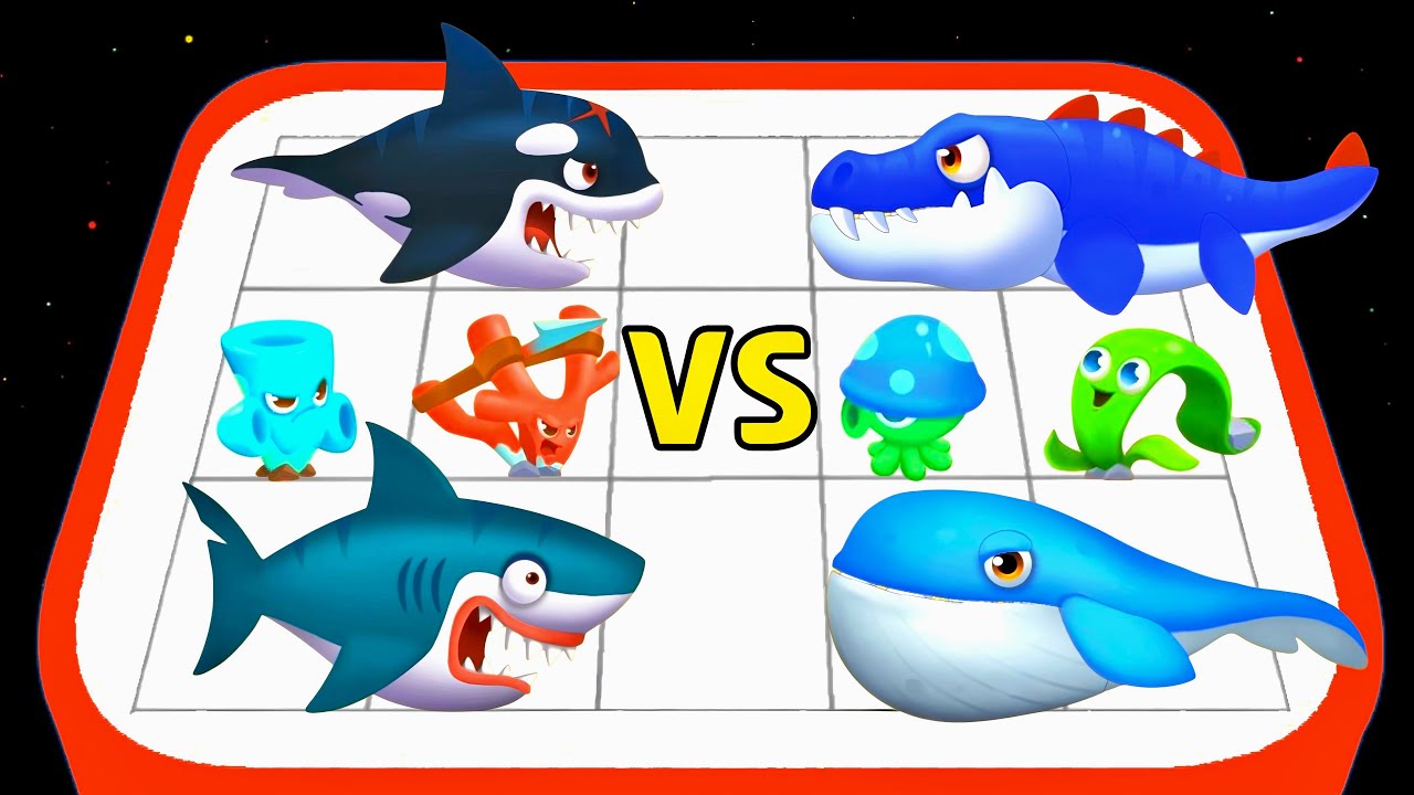 MERGE FISH DEEP SEA WARFARE - New Merge Game, Merge Monster Battle Gameplay
