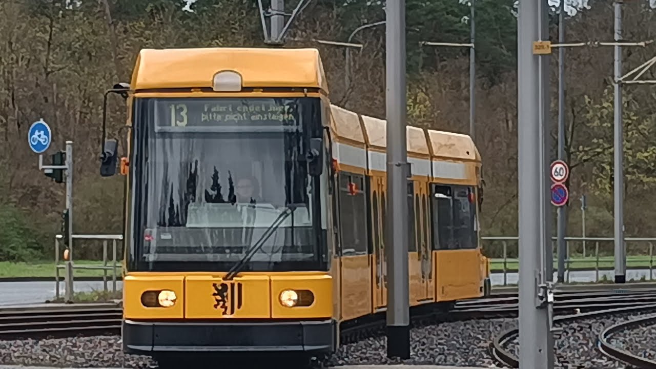 Line 13 construction diversion Prohlis Gleisschleife - Infineon Süd