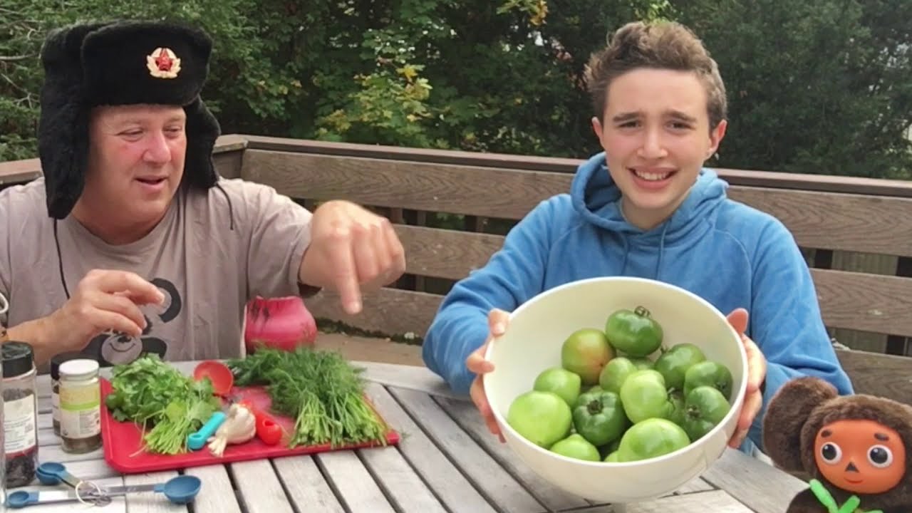 Маринование зеленых помидоров по-русски