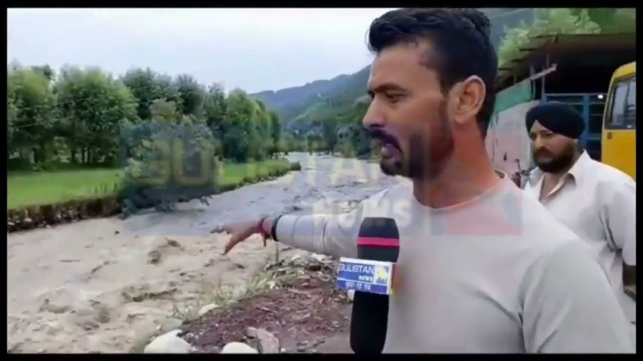 Poonch River in spate after flash floods due to heavy rain