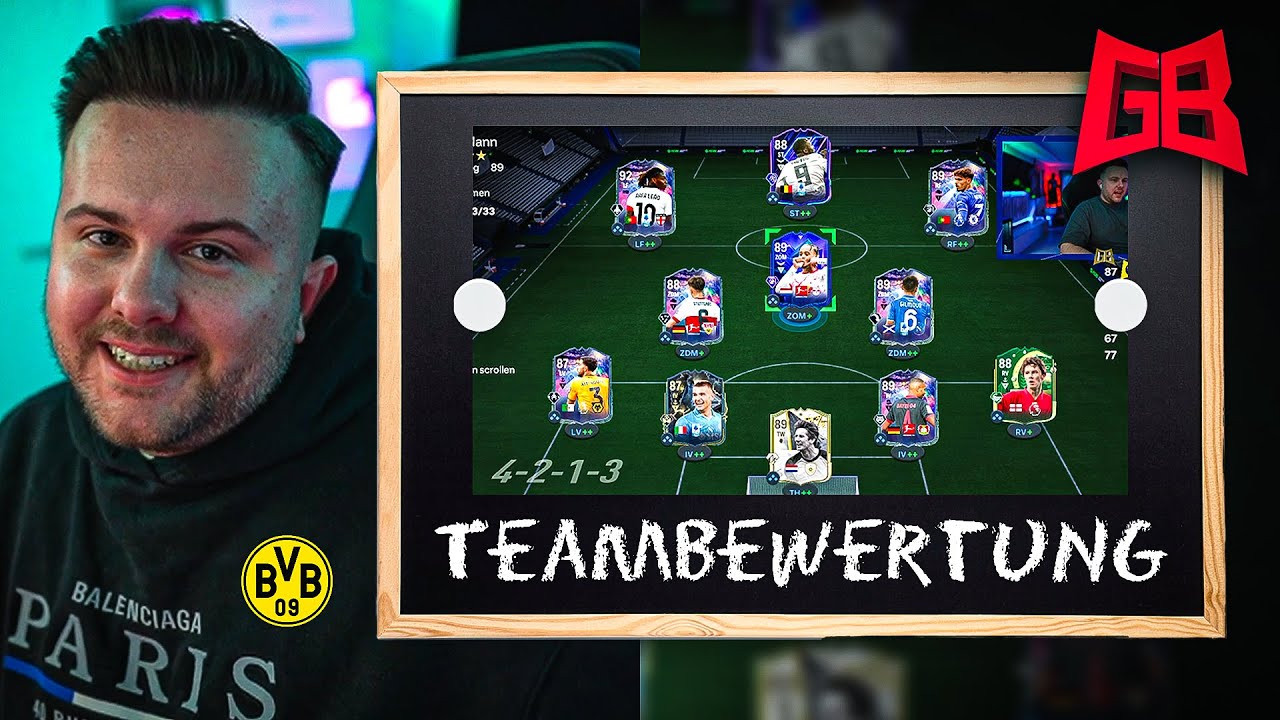 Das DORTMUND LOGO Team... 🫠 GamerBrother BEWERTET sein WEEKEND LEAGUE TEAM.. 😬
