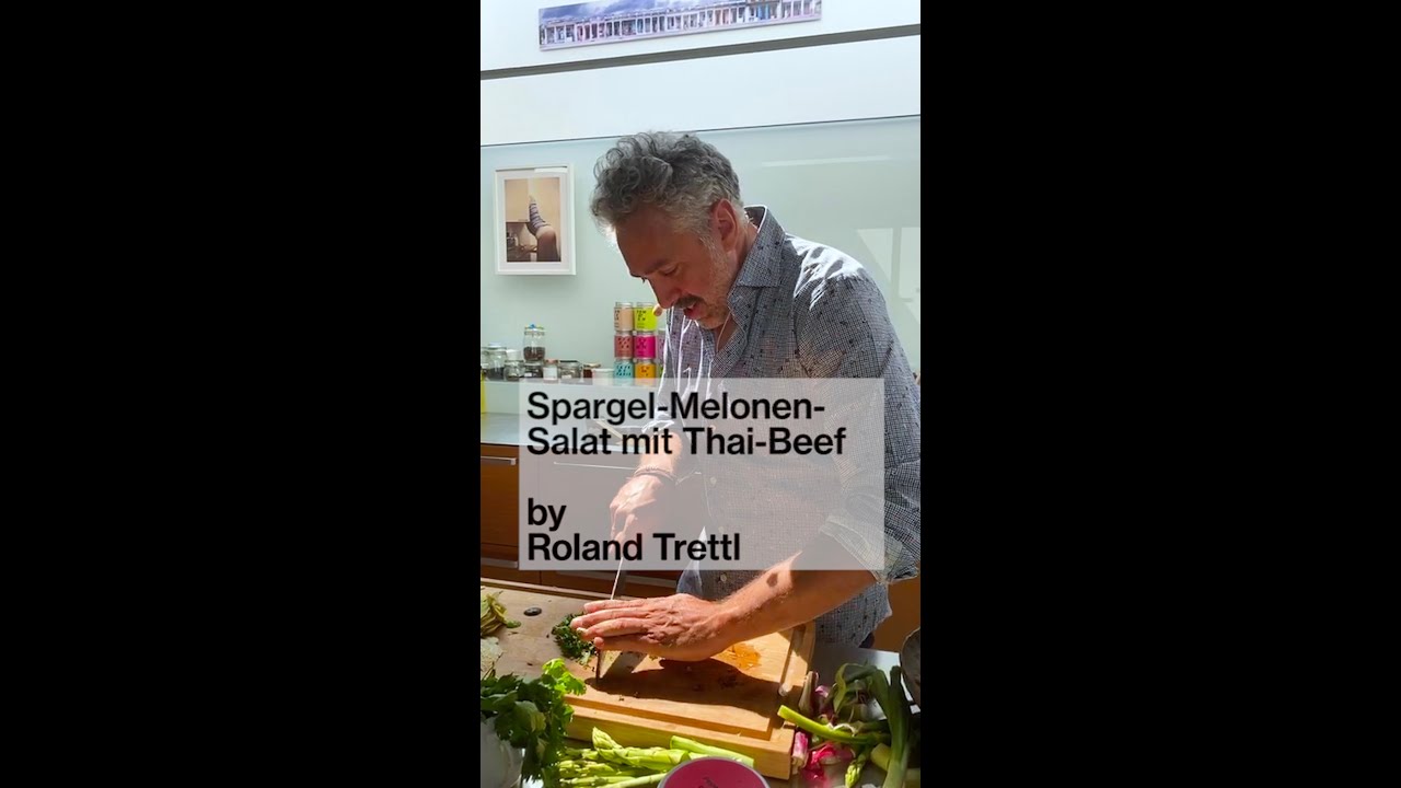 #teamtrettlkocht Thai Beef Salat mit Spargel und Melone