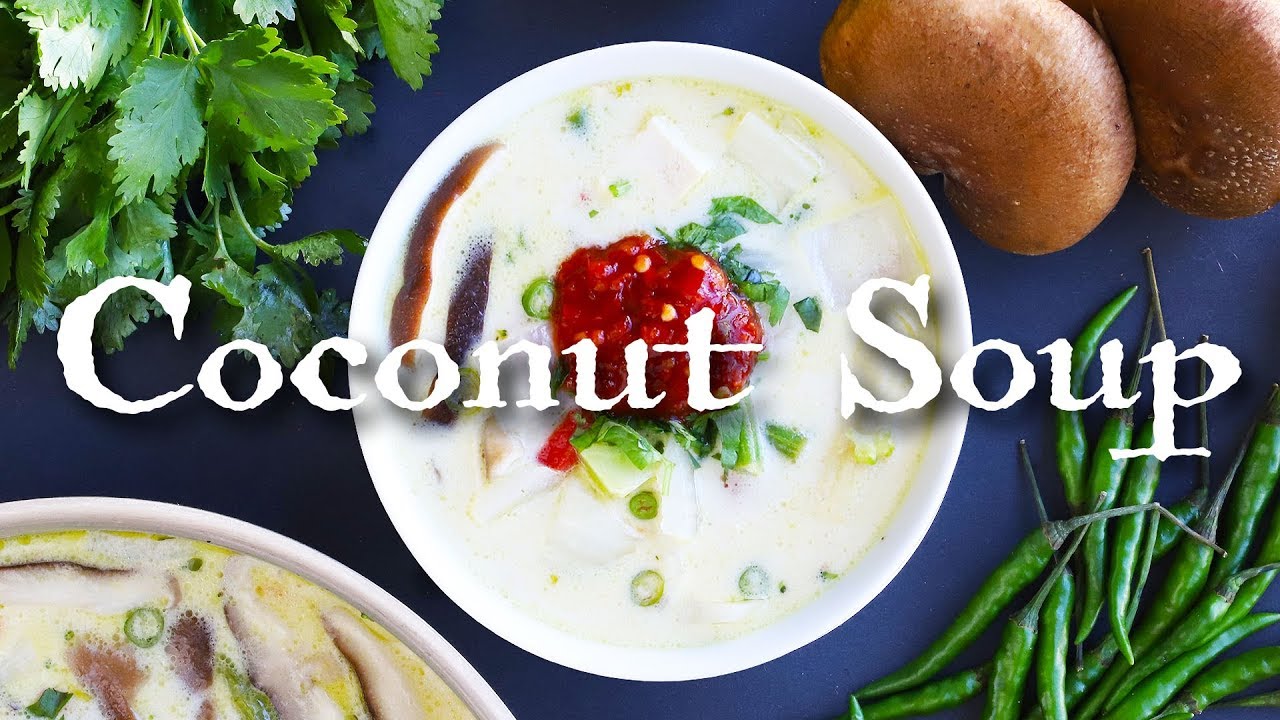 Vegan Thai Coconut Soup (Vegan Tom Ka Kai)