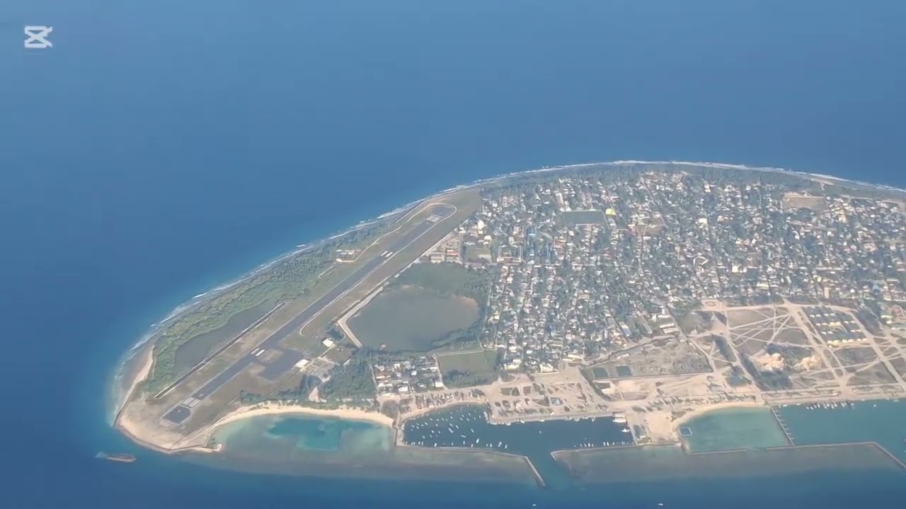 The beautiful islands in the Maldives and how they look from the air