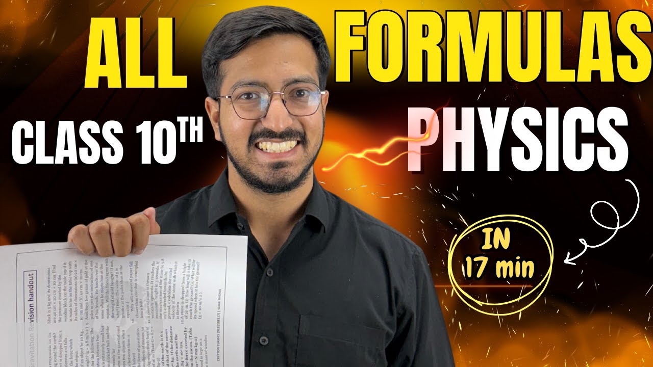 PHYSICS ALL FORMULAS🔥|CLASS 10TH | CBSE 2026 | #science #class10 #physics