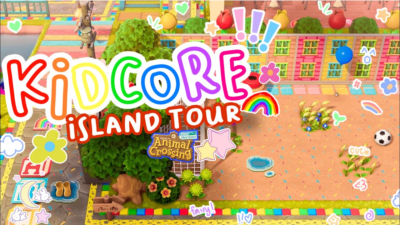 THE MOST NOSTALGIC KIDCORE ISLAND TOUR🌈🐸✨ // ANIMAL CROSSING NEW HORIZONS