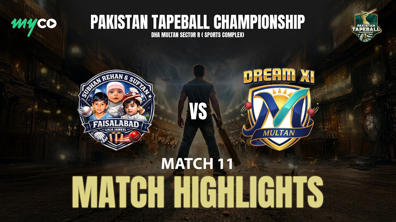 Highlights | Faisalabad SLS vs Dream 11 Multan | Pakistan Tape Ball | Day 3 | Match 11 | Myco