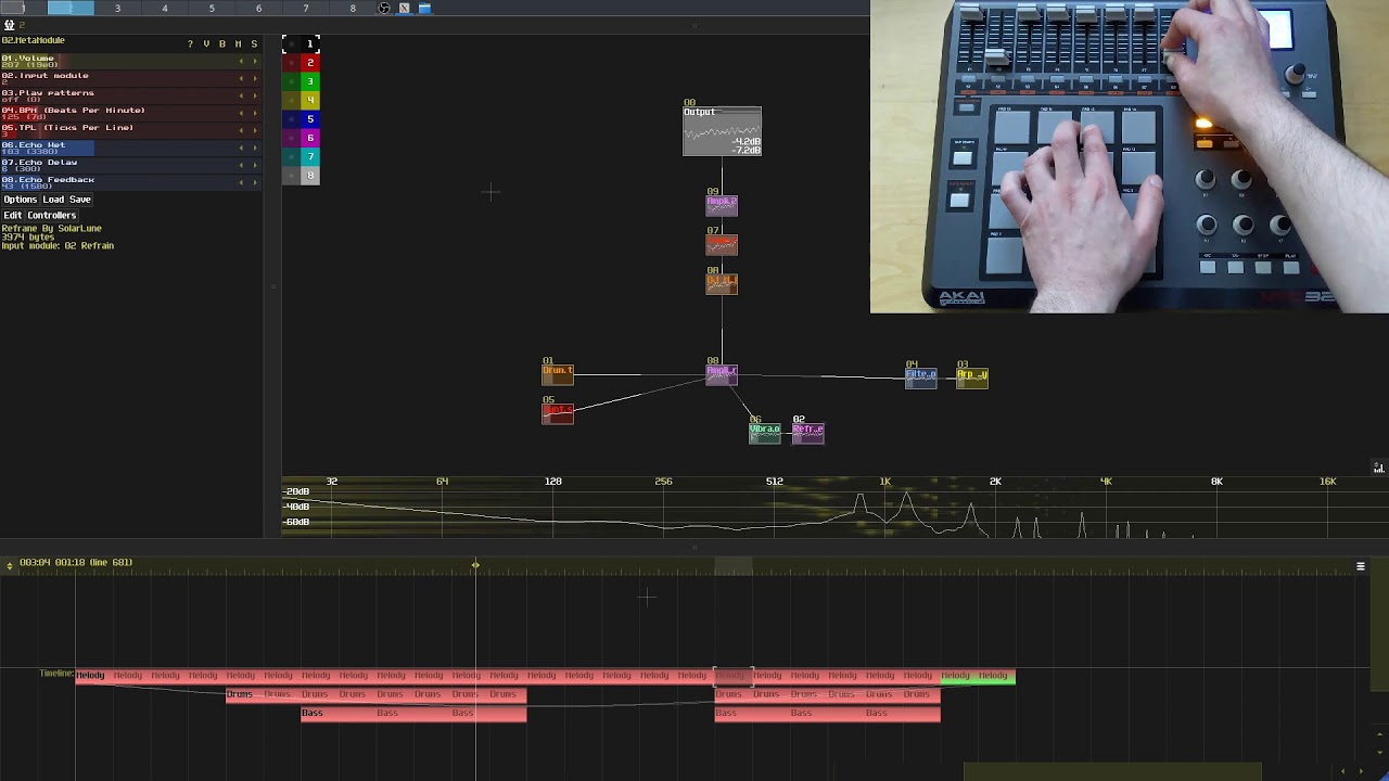 [Sunvox] - Live Performance with pad controller