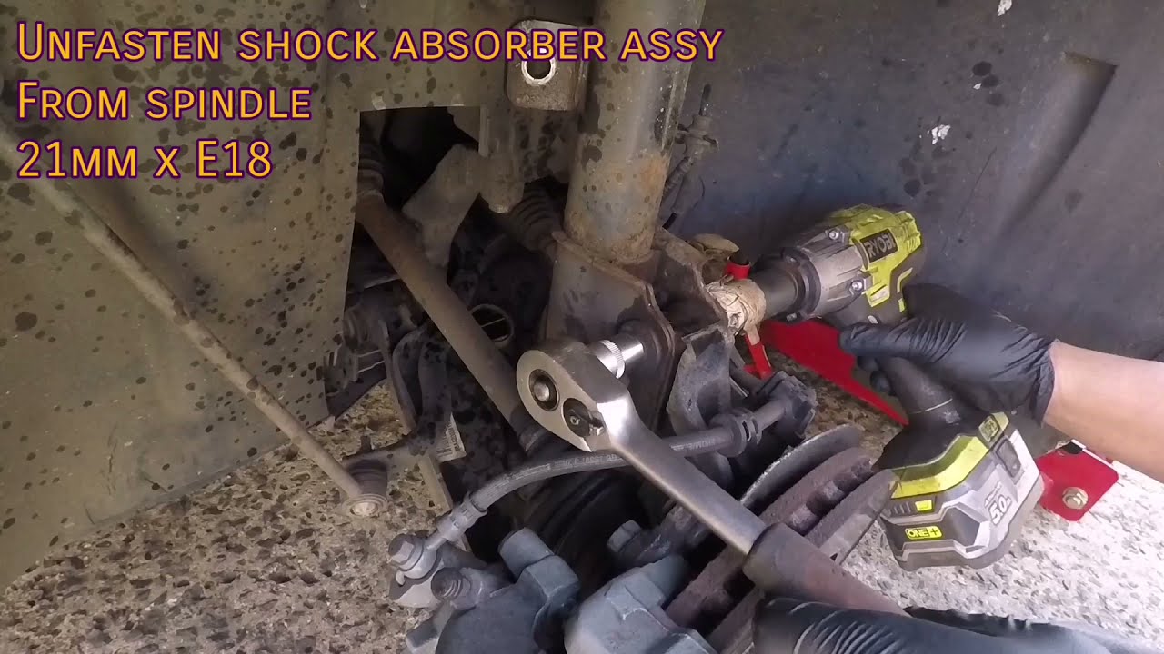Citroen c4 picasso mk2 front shock absorber (or coil spring) replacement, mkII