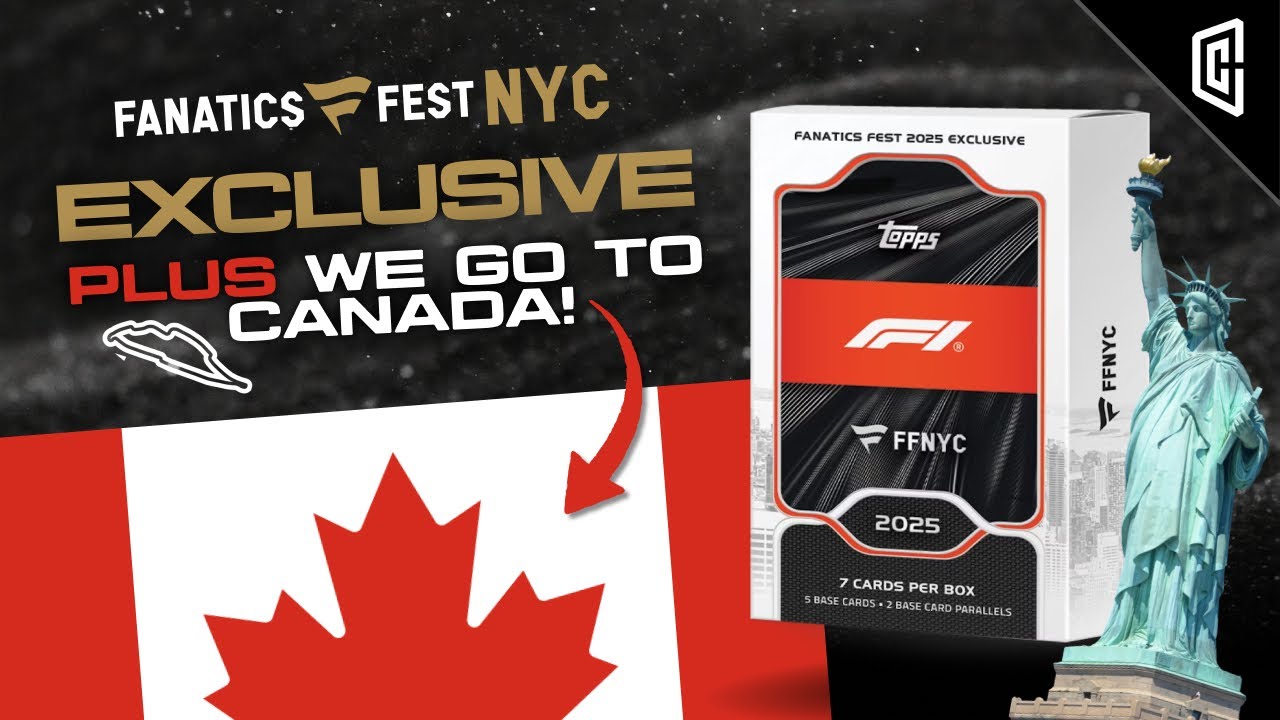 Подробности эксклюзивного набора Topps F1 для Fanatics Fest NYC 2025